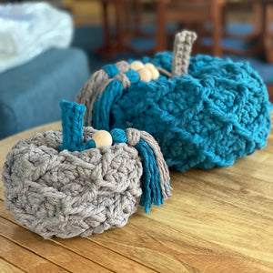 Handmade Crochet Pumpkin Set
