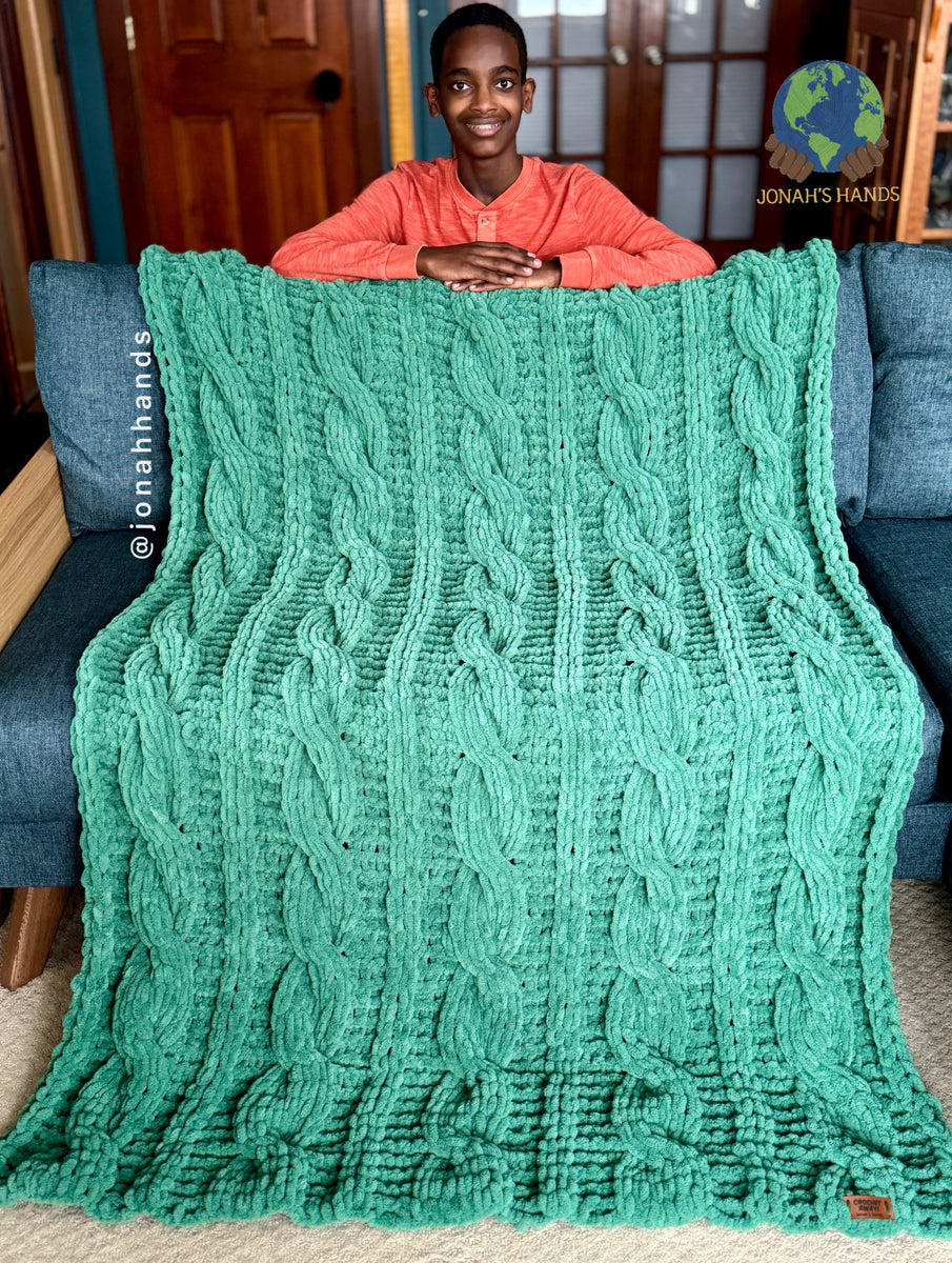 Wool Large Knit Crochet Blanket Big Yarn Crochet Blanket Pattern