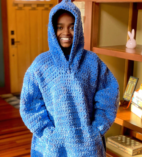 Crochet Blanket Hoodie