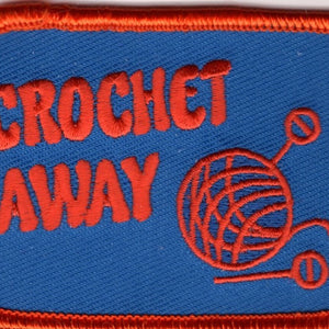 “Crochet Away” Patch (Blue/Orange)