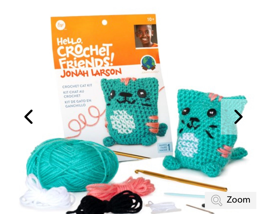 Jonah's Hands Crochet Cat Kit