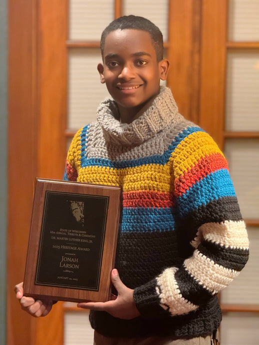 Jonah receives MLK Junior Award 2025