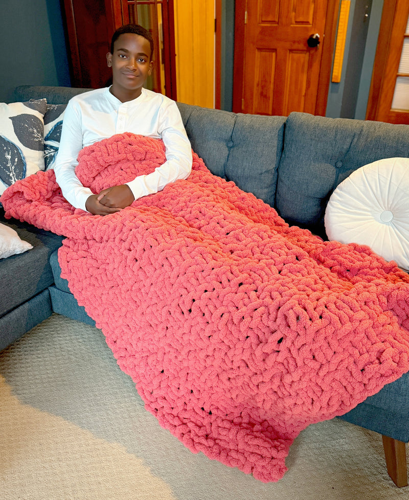 Hand Knitted Weighted Cable Knit Blanket Knitted Weighted Blankets