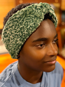 Free People Curried Myrrh Chelsea Crochet Headband Scarf NWT in Green Curried Myrrh | Editorialist main image 4