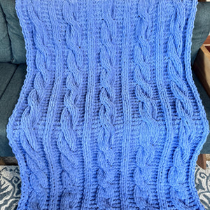 Handmade Cozy Cable Blanket