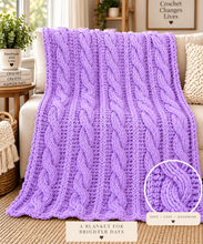 Handmade Cozy Cable Blanket