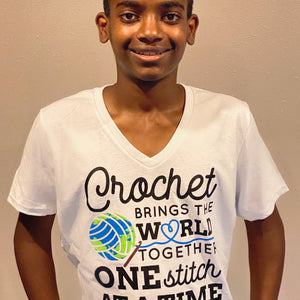 Crochet Brings The World Together Tee (Unisex & Women’s Cut)