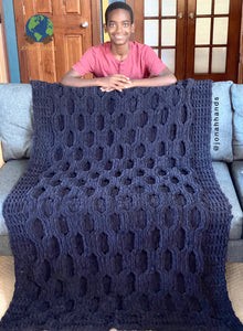 Handmade Honeycomb Blanket