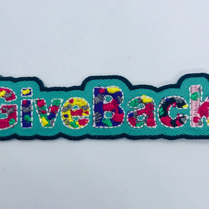 “Give Back” Patch