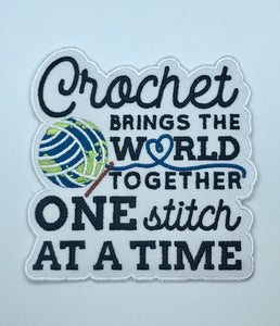 Crochet Brings The World Together Patch