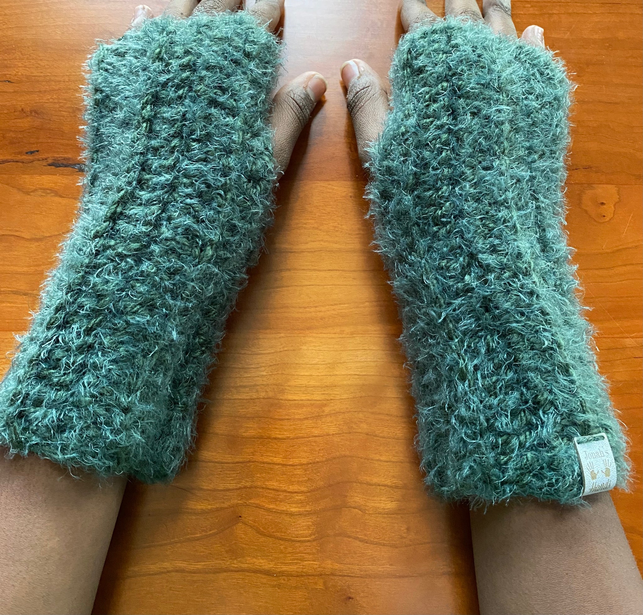 Handmade fingerless deals gloves