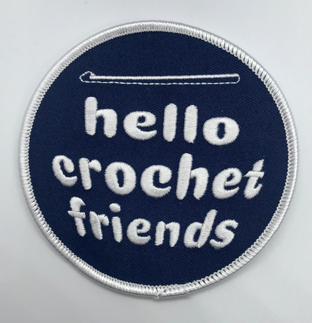 “Hello Crochet Friends” Patch