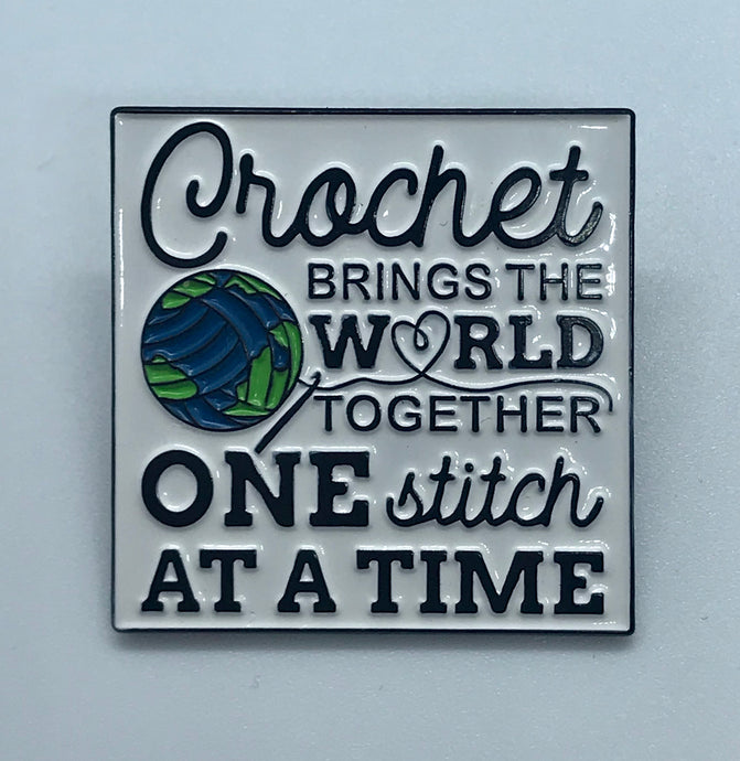 Crochet Brings The World Together Pin